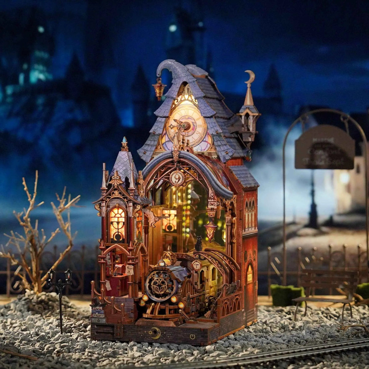 3D Wooden Puzzle DIY Book Nook Kit (Magic Platform)
