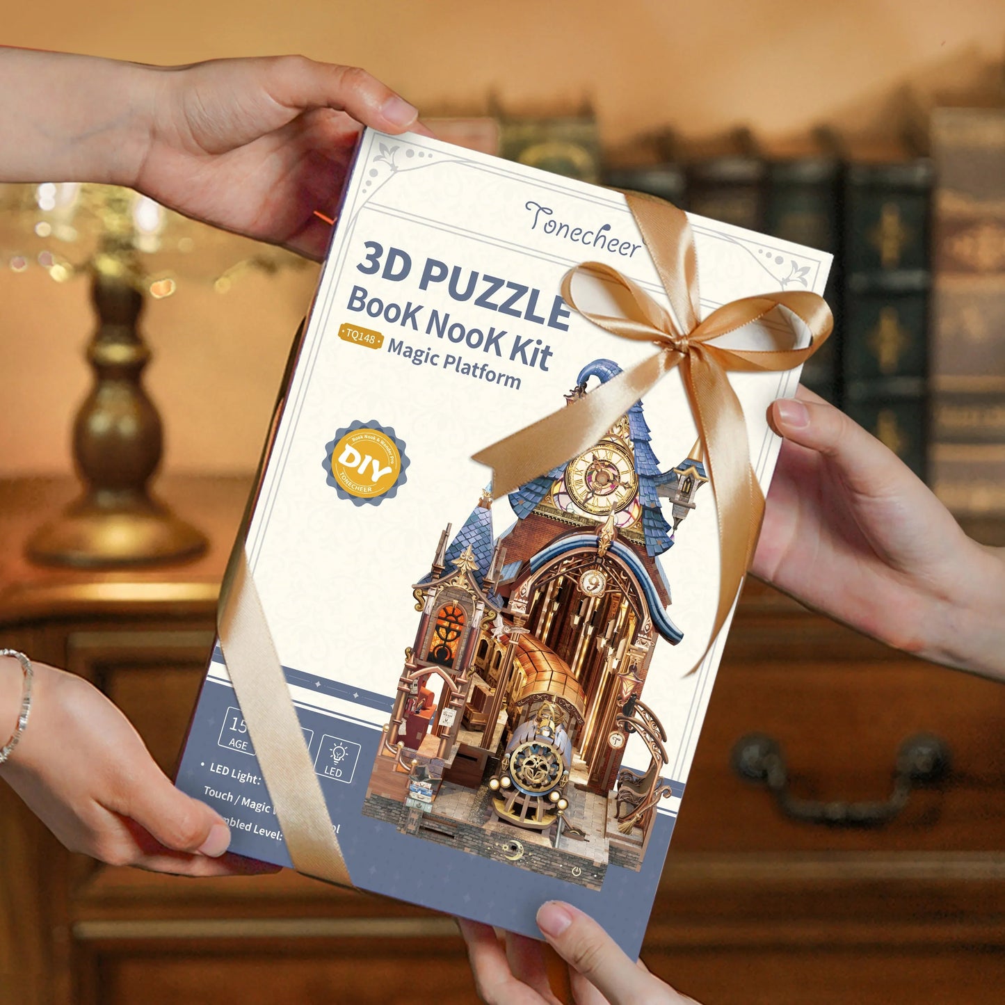 3D Wooden Puzzle DIY Book Nook Kit (Magic Platform)