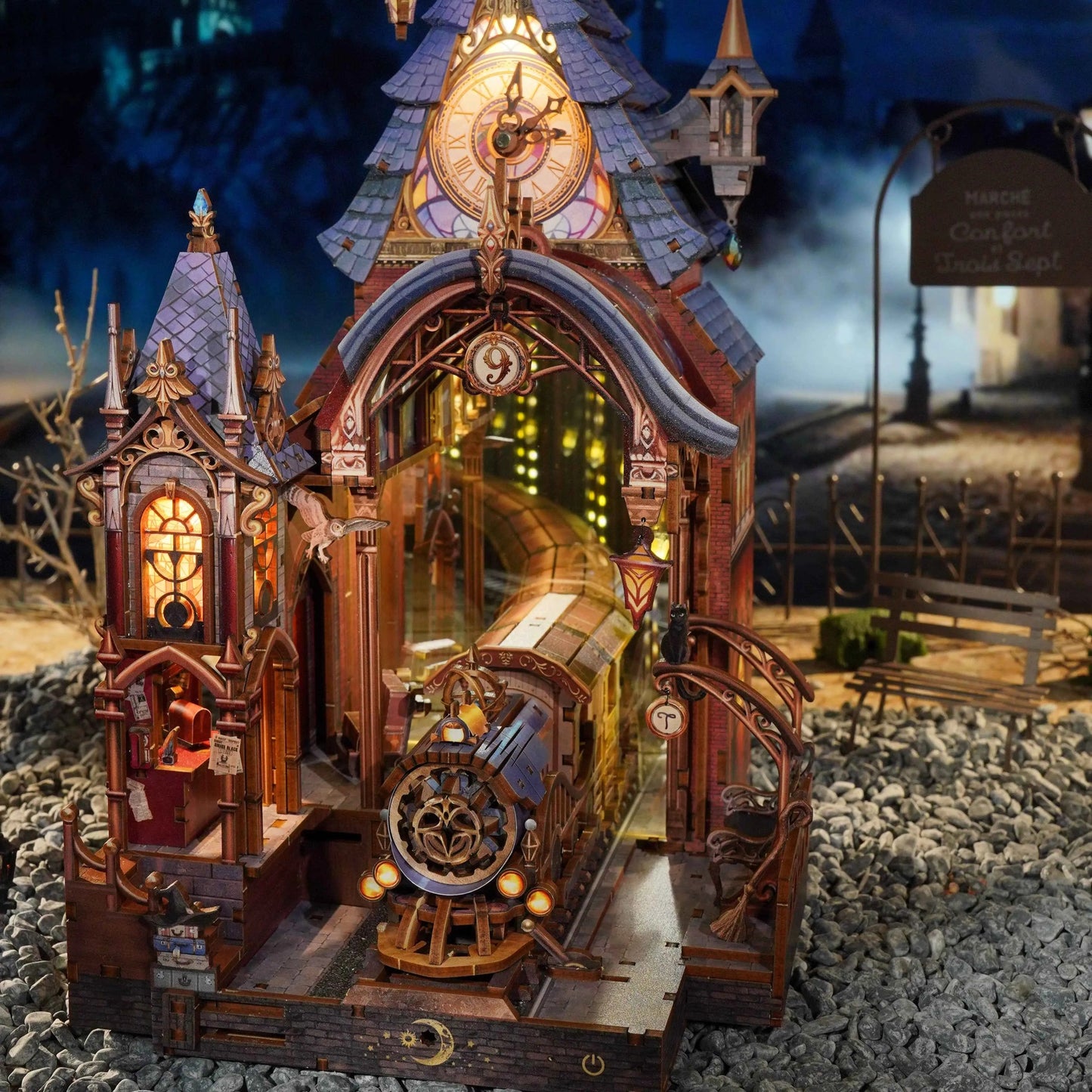 3D Wooden Puzzle DIY Book Nook Kit (Magic Platform)
