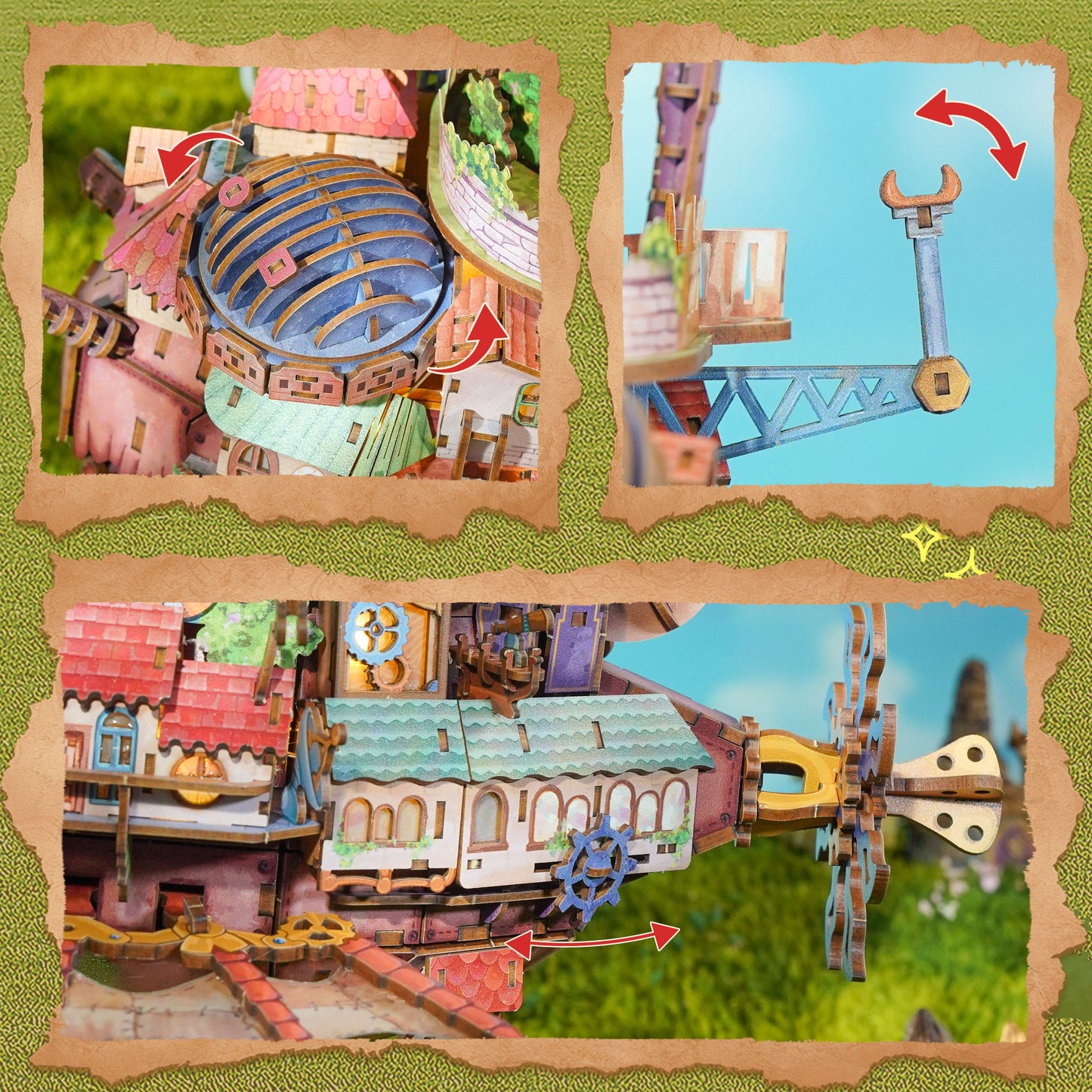 DIY 3D Puzzle Transmission Model Kit (Walking Castle)
