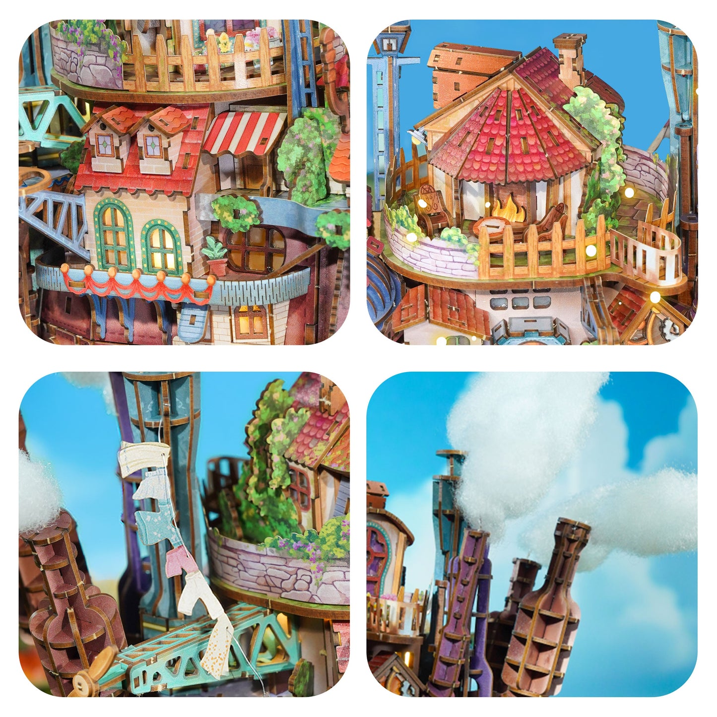 DIY 3D Puzzle Transmission Model Kit (Walking Castle)